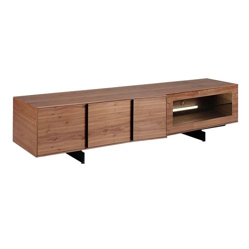 Meuble Tv De Noyer Avec Éclairage Intérieur À Led