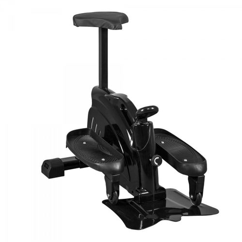 Gorilla Sports - Stepper Fitness Compact D'appartement Noir - Avec Courroie Et Masse D'inertie De 1,5kg