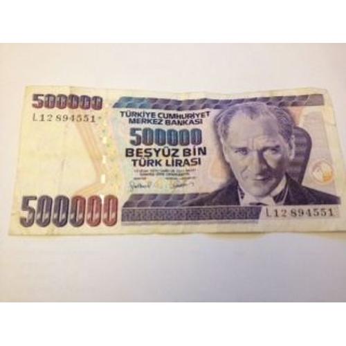 Billet De 500000 Turque