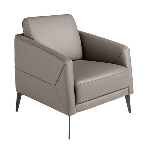 Fauteuil En Cuir Gris Foncé