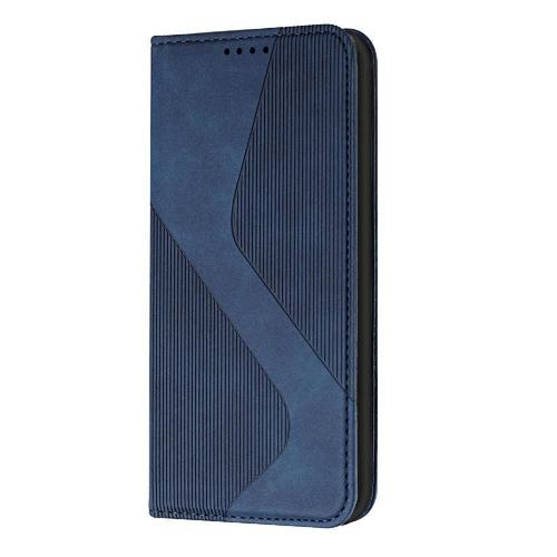 Étui Pour Samsung Galaxy Xcover 4 Portefeuille Portefeuille, Titulaire De Fentes Pour Cartes Cuir Pu Folio Flip Magnétique - Bleu