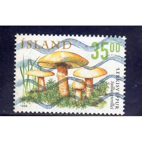 Timbre-Poste DIslande (Champignon)