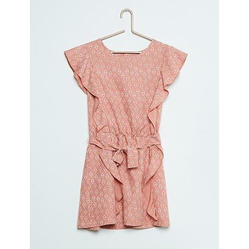 Robe Volantée Coton Dobby (Kiabi)