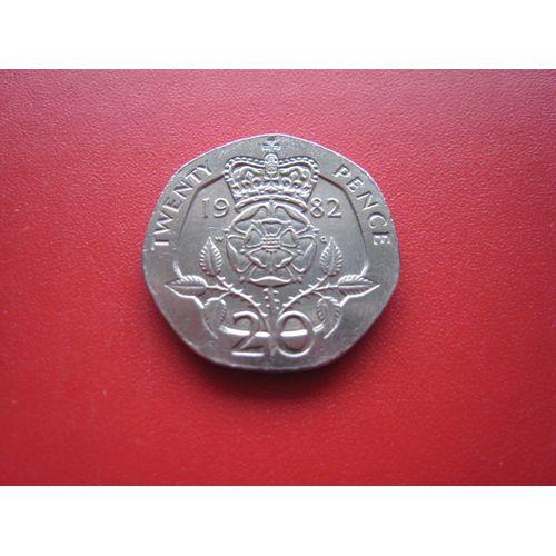 Pièce De Monnaie 20 (Twenty) Pence - Elisabeth I I (2ème Effigie) Royaume-Unis - 1982
