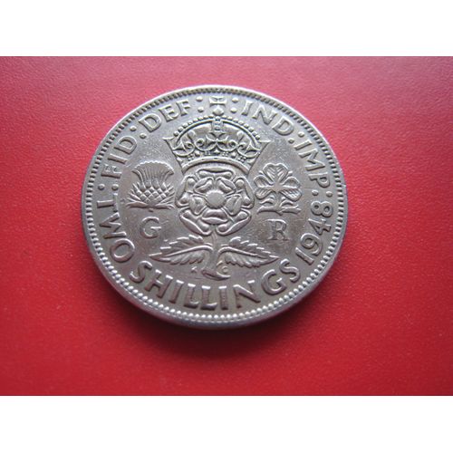Pièce De Monnaie 2 (Two) Shillings - George V I - Royaume-Uni - 1948
