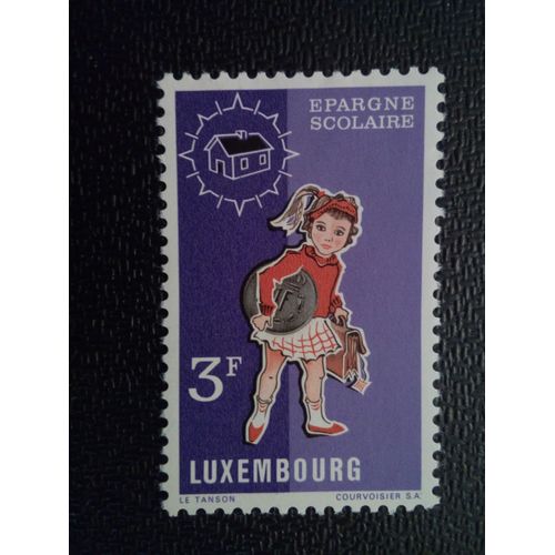 Timbre Luxembourg Yt 785 Économie Scolaire 1971