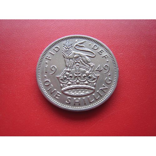 Pièce De Monnaie 1 (One) Shilling - Gorge V I (Cimier De L'angleterre) Royaume-Uni - 1949