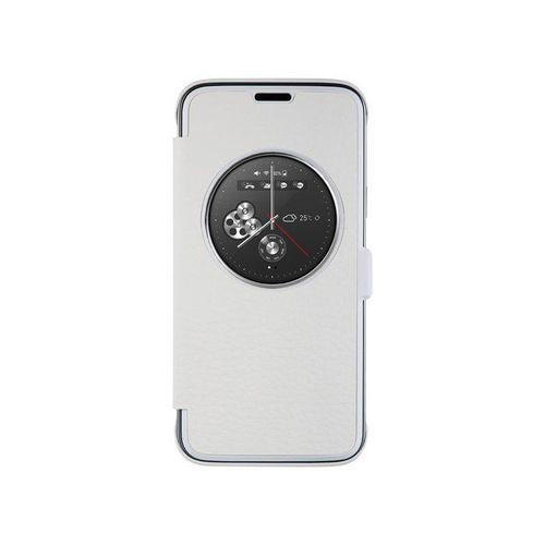 Etui Folio A Rabat Samsung Galaxy S5 Mini Circle View Blanc Eco-Cuir (Pu)
