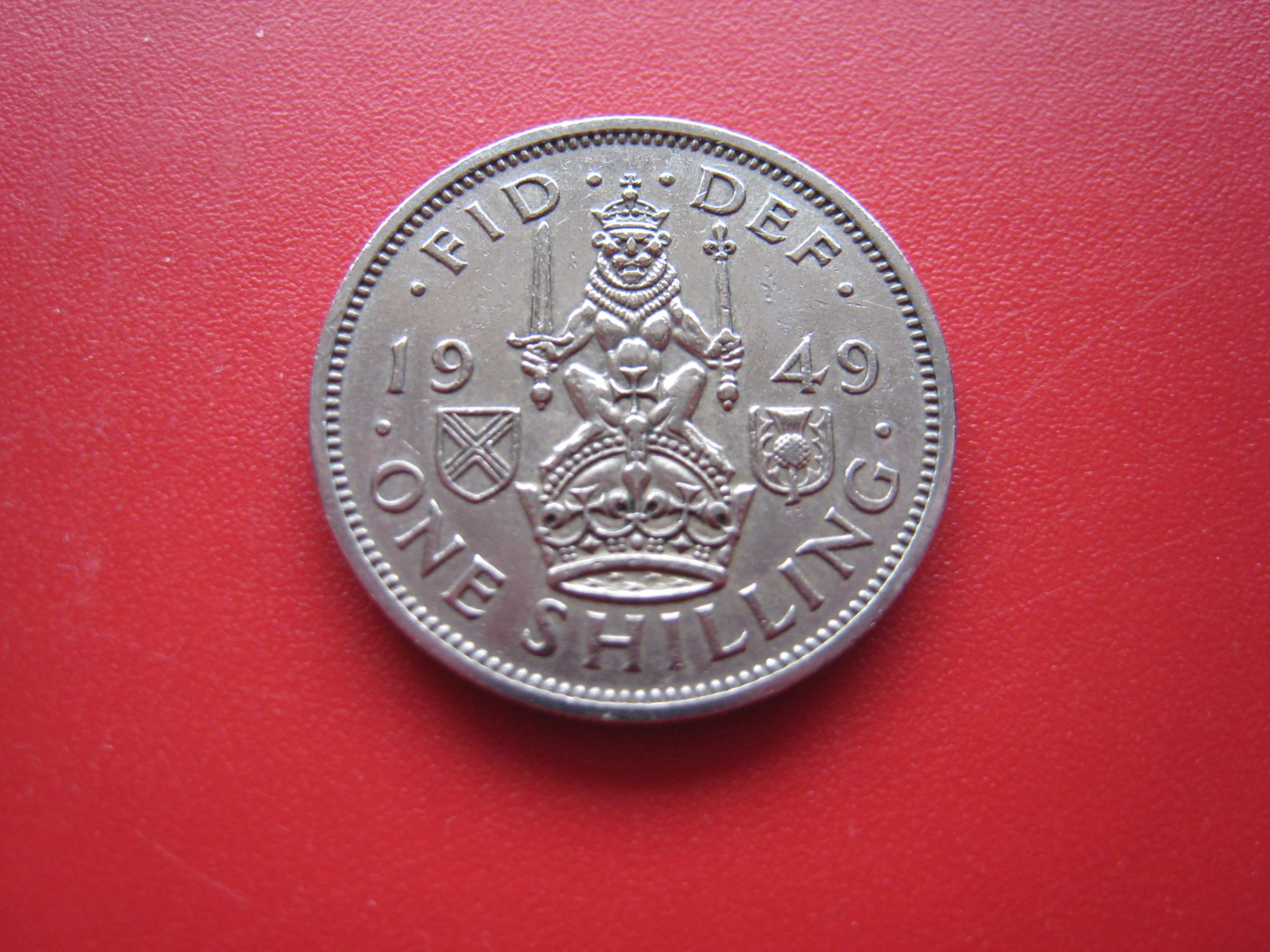 Pièce De Monnaie 1 (One) Shilling - Gorge V I (Cimier De L' Ecosse) Royaume-Uni - 1949