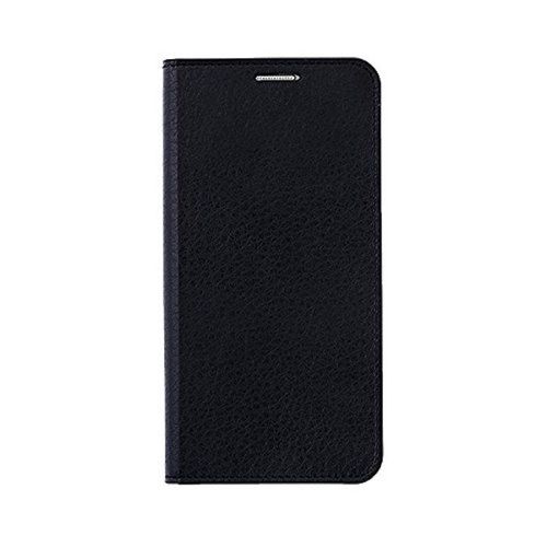 Etui Folio A Rabat Samsung Galaxy Alpha Noir Grainé Eco-Cuir (Pu)