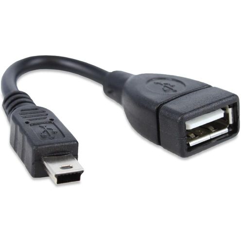 Hobby Tech - Adaptateur USB femelle vers micro USB mâle OTG 10 cm - Noir