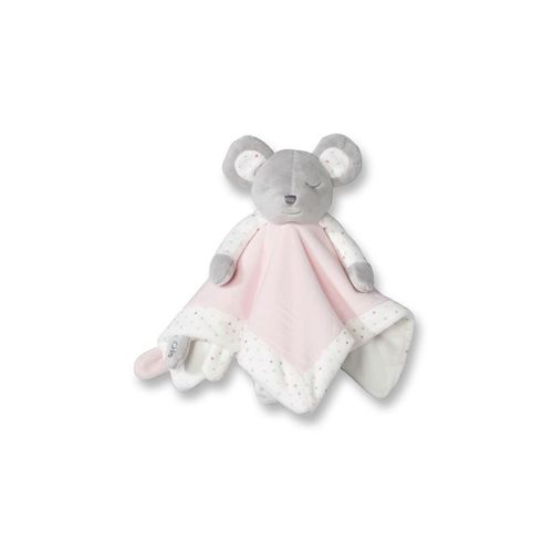 Doudou Plat Souris Gros Blanc Rose Bonbon Obaibi Okaidi Peluche Jouet Bebe