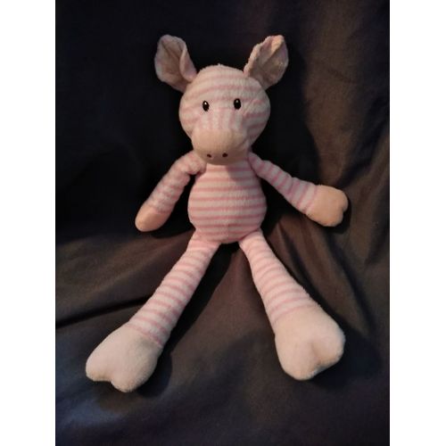 Doudou Cochon Raye Rose Blanc Carrefour Max And Sax