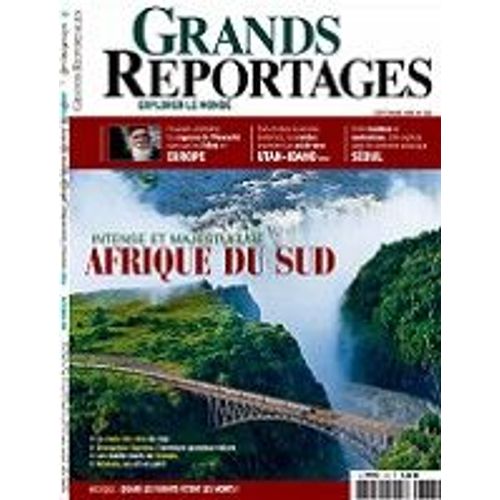 Grands Reportages N° 333 - Intense Et Majestueuse Afrique Du Sud