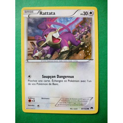 Rattata 87/122 - Carte Pokémon Rupture Turbo