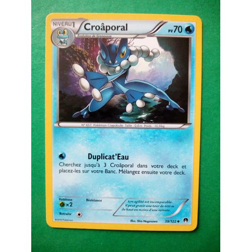 Croaporal 39/122 - Carte Pokémon Rupture Turbo