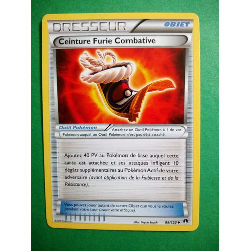 Ceinture Furie Combative 99/122 - Carte Pokémon Rupture Turbo