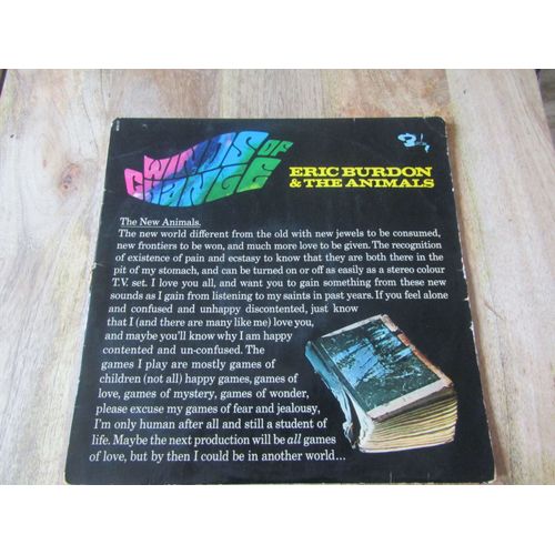 Album Vinyle 33t Eric Burdon & The Animals- (Winds Of Change) - 1967 - France