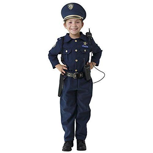 Dress Up America - 201-S - Panoplie - Déguisement De Policier Deluxe - Taille S - Navy