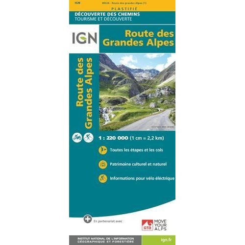 Route Des Grandes Alpes 1 : 220.000
