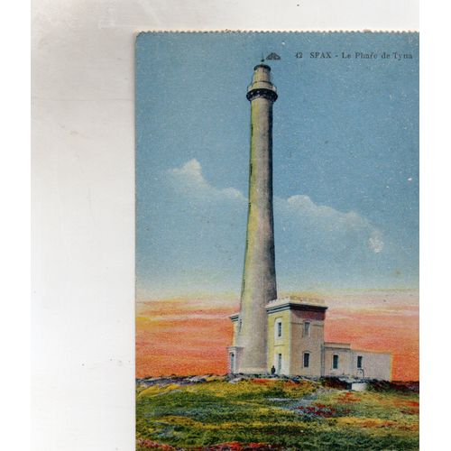Carte Postale Ancienne N° 42 - Sfax - Tunisie -Le Phare De Tyna- Edition Compagnie Alsacienne Des Arts Photomecaniques