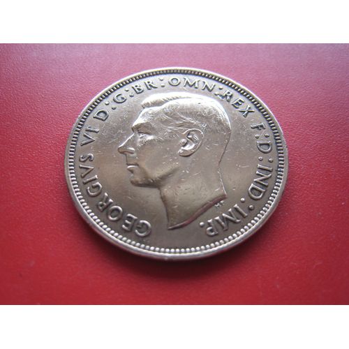 Pièce De Monnaie 1 (One) Penny - George V I - Royaume-Uni - 1938