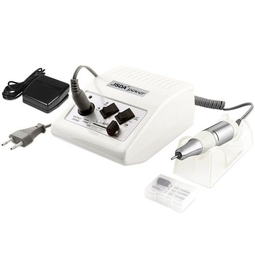 Jsda® Ponceuse À Ongles Professionnelle 0 À 30000 Tours/Min - Puissant Set De Manucure Et Pédicure Pour Retirer Le Vernis/Gel, Limer Les Ongles Et Repousser Les Cuticules - Equipée D'une Pédale 
