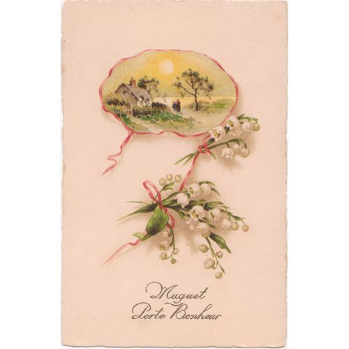 Cpa - Muguet Porte Bonheur - (Timbrée, Oblitérée Et Circulée)