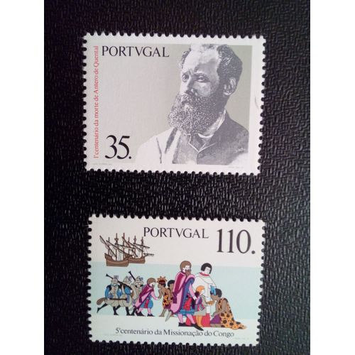 Timbre Portugal Yt 1852 - 1853 Séries: Dates De L'histoire 1991