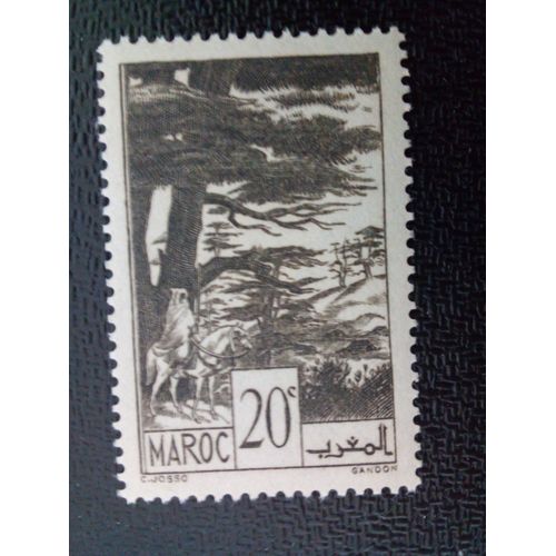 Timbre Maroc Yt 169 Ifrane: Forêts De Cèdres 1939
