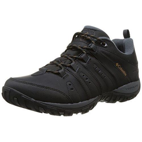 Columbia Peakfreak Nomad Waterproof, Chaussures De Randonnée Basses Homme - Noir 010 Black Caramel, 43 Eu 9 Uk 10 Us