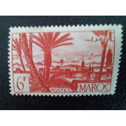 Timbre Maroc Yt 258 Marrakech 1947