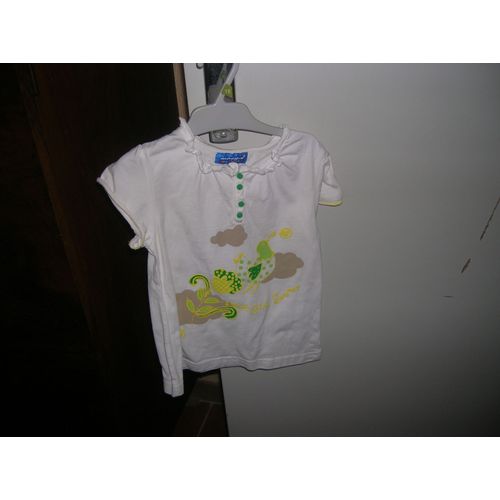 T-Shirt Manches Courtes La Compagnie Des Petits 3 Ans 100% Coton.