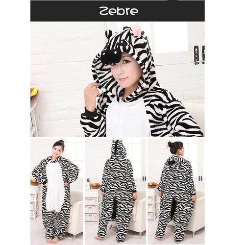 Pyjama Adulte Kigurumi Zèbre Combinaison Animal Animaux Zebre