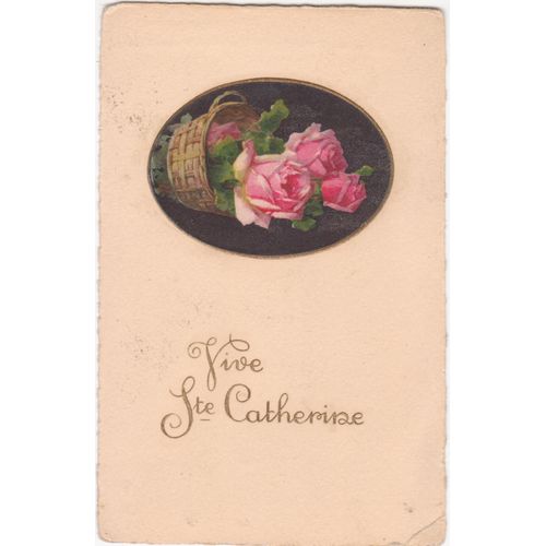Cpsm - "Vive Sainte-Catherine" - (Timbrée, Oblitérée Et Circulée Le 23 Novembre 1925)