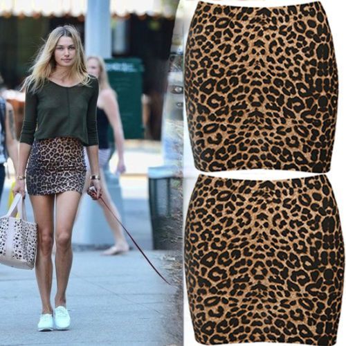 Mini Jupe Léopard 36 38 40 42 Femme Woman Skirt Leopard