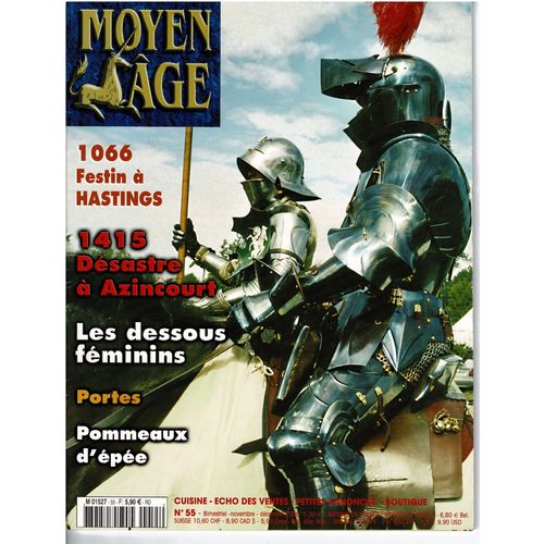 Revue Moyen Age N°55 Hastings Azincourt Epées