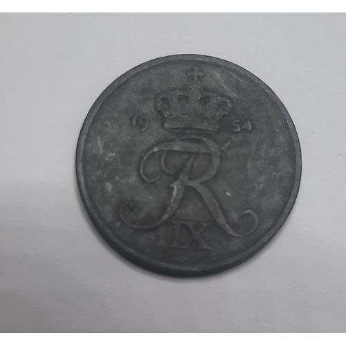 2 Ore Danemark Le Monogramme De Frédéric Ix De Danemark 1954 Dk_30