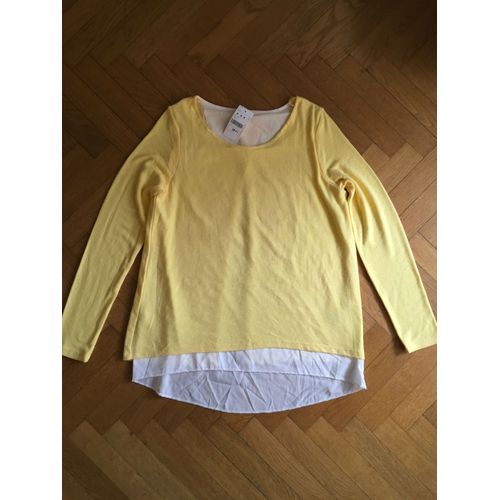 Pull Pimkie Jaune Fantaisie Dos Taille M