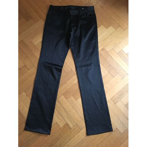 Pantalon Zara Noir Brillant Taille 40