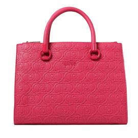 Sac à main Liu.jo Ecs m satchel double zip viva magenta Rose