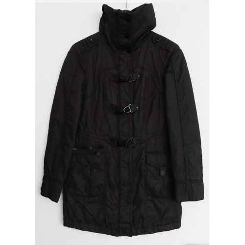 Parka Gris Anthracite. Yessica. Coton. Nylon. Métal. Taille 36