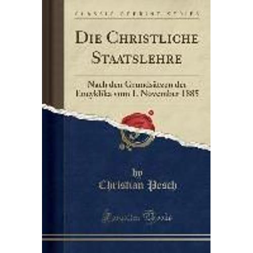 Pesch, C: Christliche Staatslehre