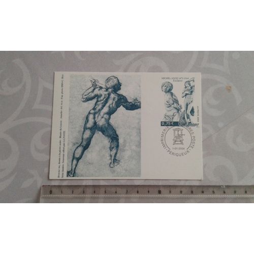 Carte Homme Nu Michel Ange