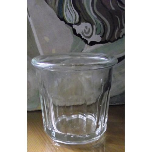 Pot À Confiture Ancien Année 1910/1920 En Verre Épais Moulée