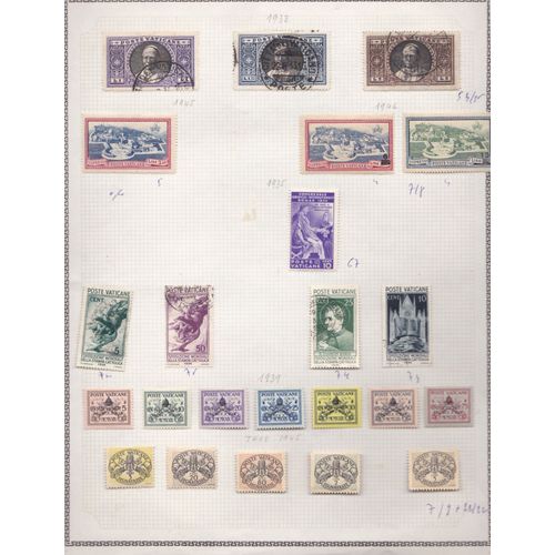 Lot De 23 Timbes Du Vatican Neufs Et Obliteres N°S 53/55 + 7/8 + 67 + 72/75 +85a/95g + 7/9 + 11/12