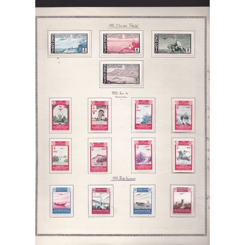Lot De 16 Timbres Neufs * En Series Completes Du Maroc N°S Pa 75/78 + 79/81 + 86/88 + 71/72 + 82/85