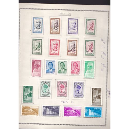 Lot De 22 Timbres Neufs * En Series Completes Du Maroc N°S490/494+498/499+495/497+500/502+479/486