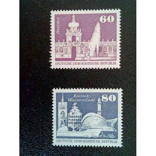Timbre Allemagne Rda Ddr Yt 1509 - 1511 Séries: Construction En Rda, Grand Format 1974