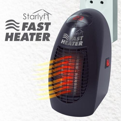 Starlyf Fast Heater ¿ Chauffage d¿appoint puissant 400W et compact avec thermostat réglable et temporisateur programmable